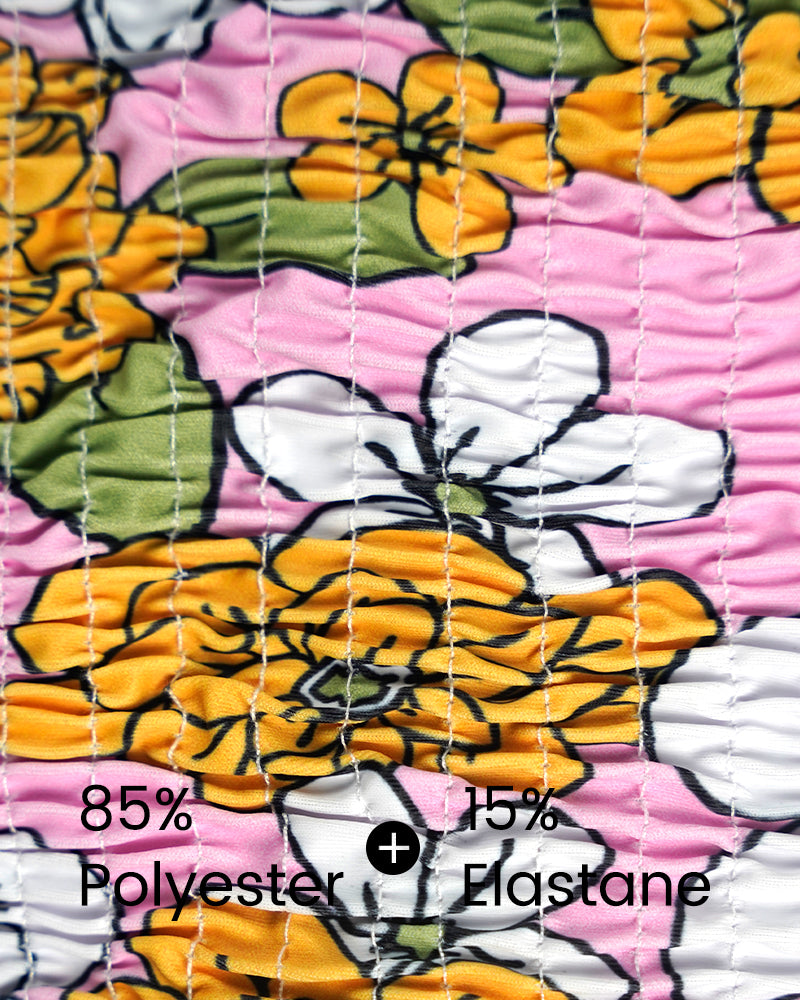 ALIA – Bikini Set | Bloemenprint & Ruching Fit