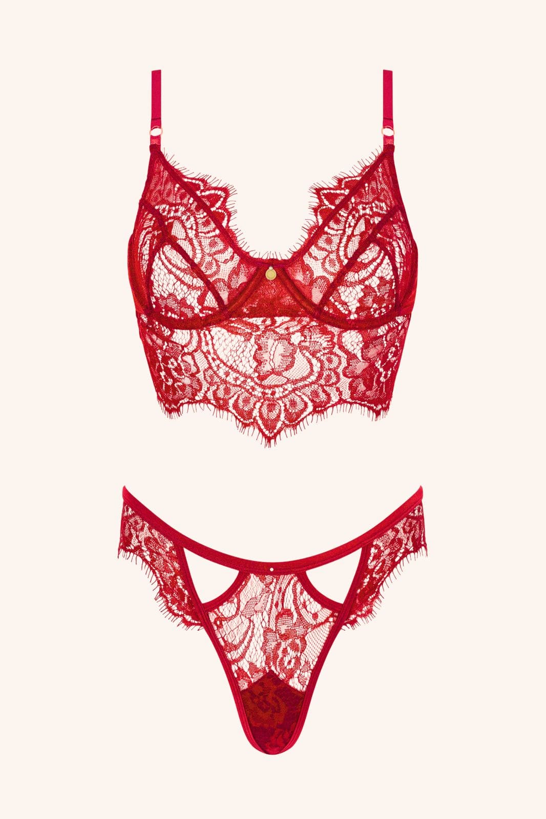 EMELIA – Emerald Green Lace BH