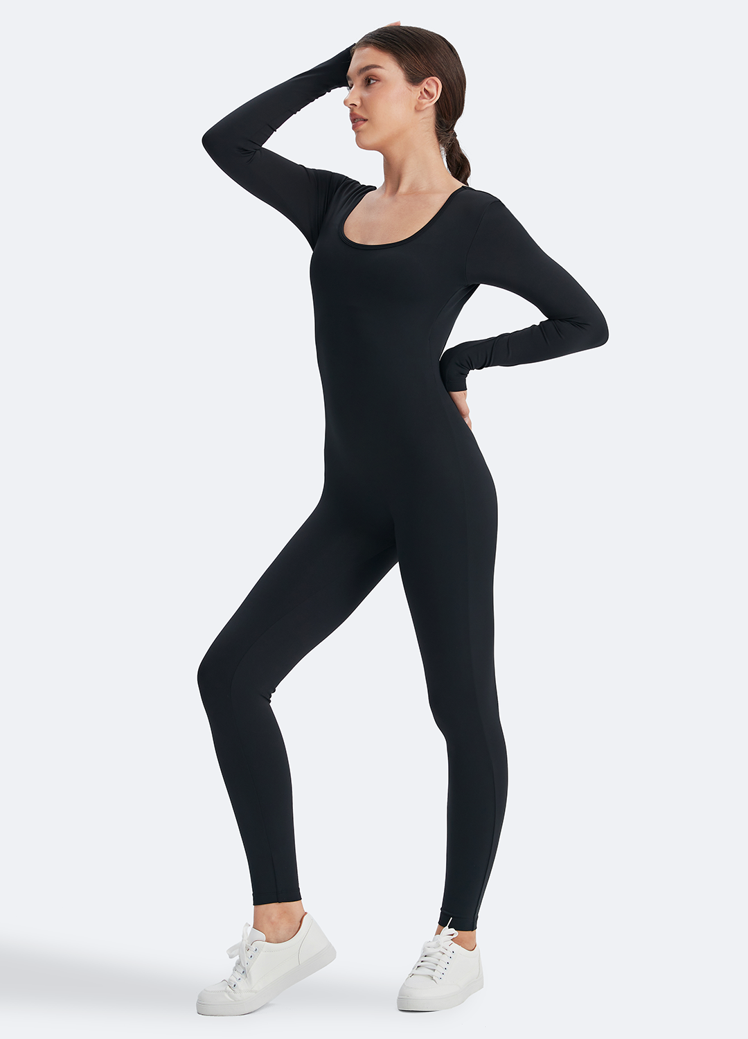 ÉLAN – Short Sleeve Shaping Catsuit - LivingCurves Bodysuit Inky Black / XS