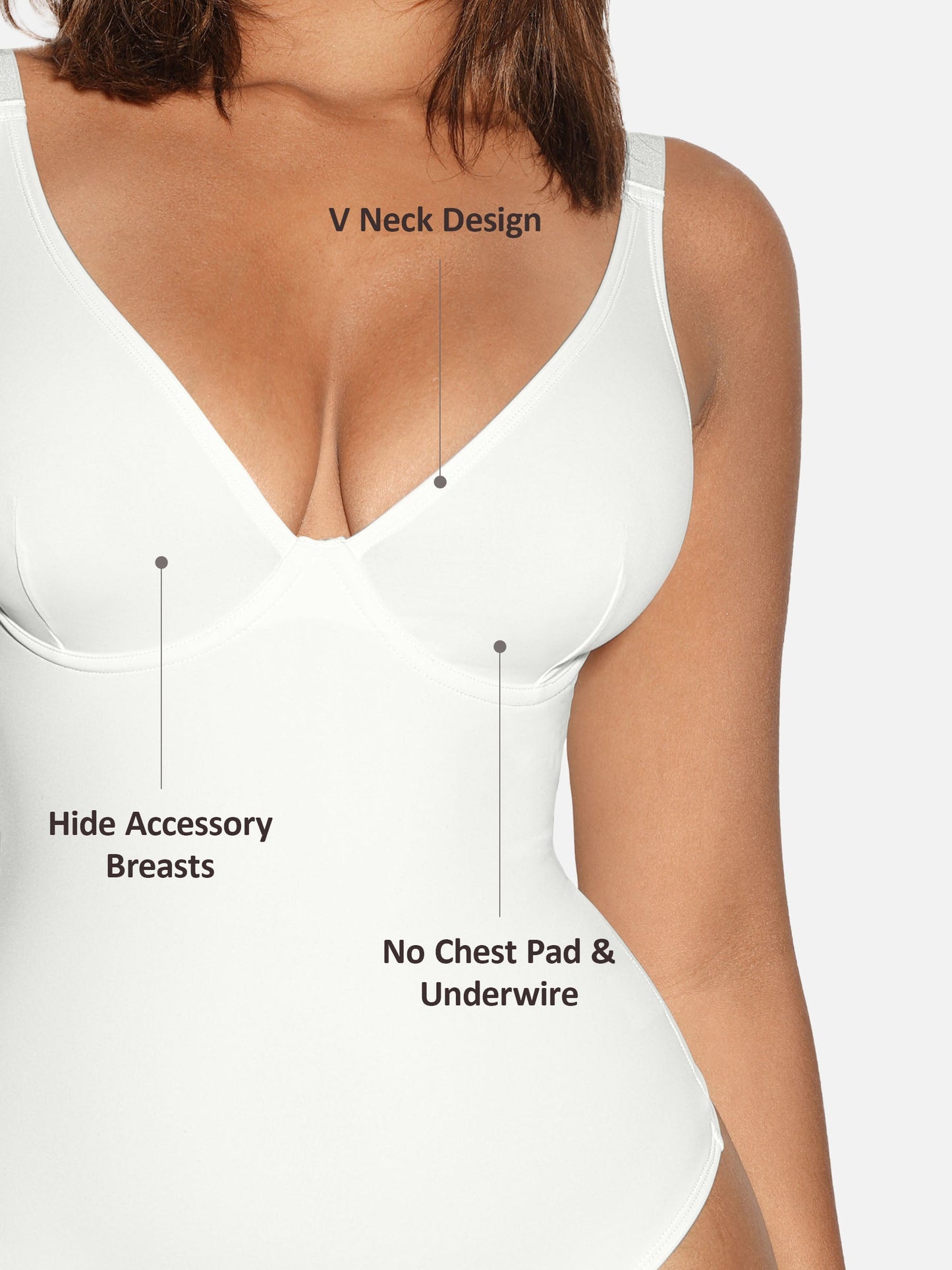 LIVC – V-Neck Tummy Control Shaping Bodysuit | Naadloze Comfort Body met Shaping Effect & Elegante Pasvorm