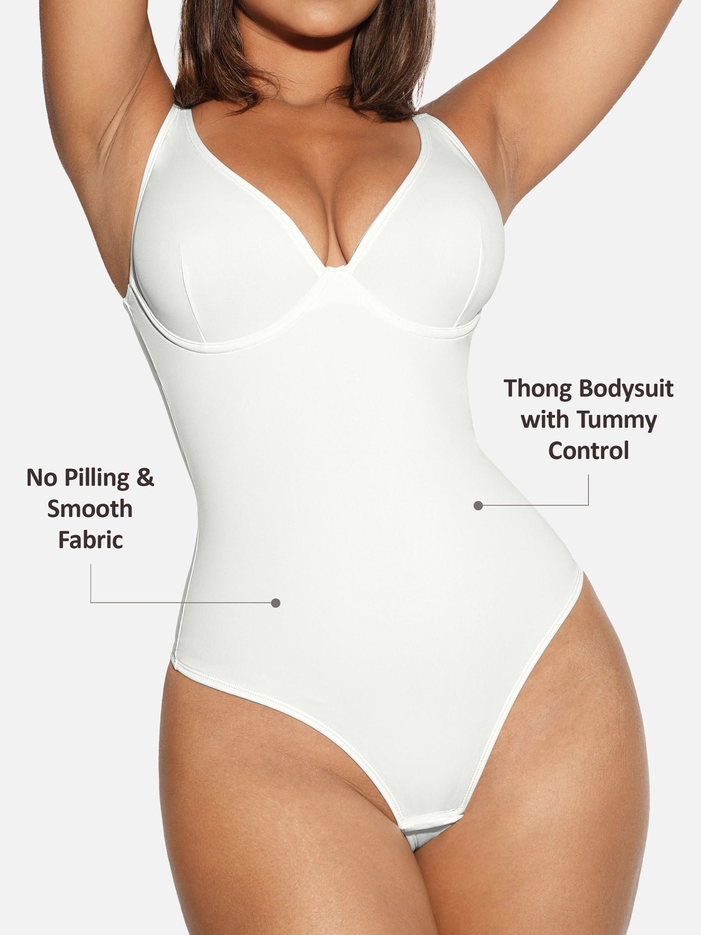 LIVC – V-Neck Tummy Control Shaping Bodysuit | Naadloze Comfort Body met Shaping Effect & Elegante Pasvorm