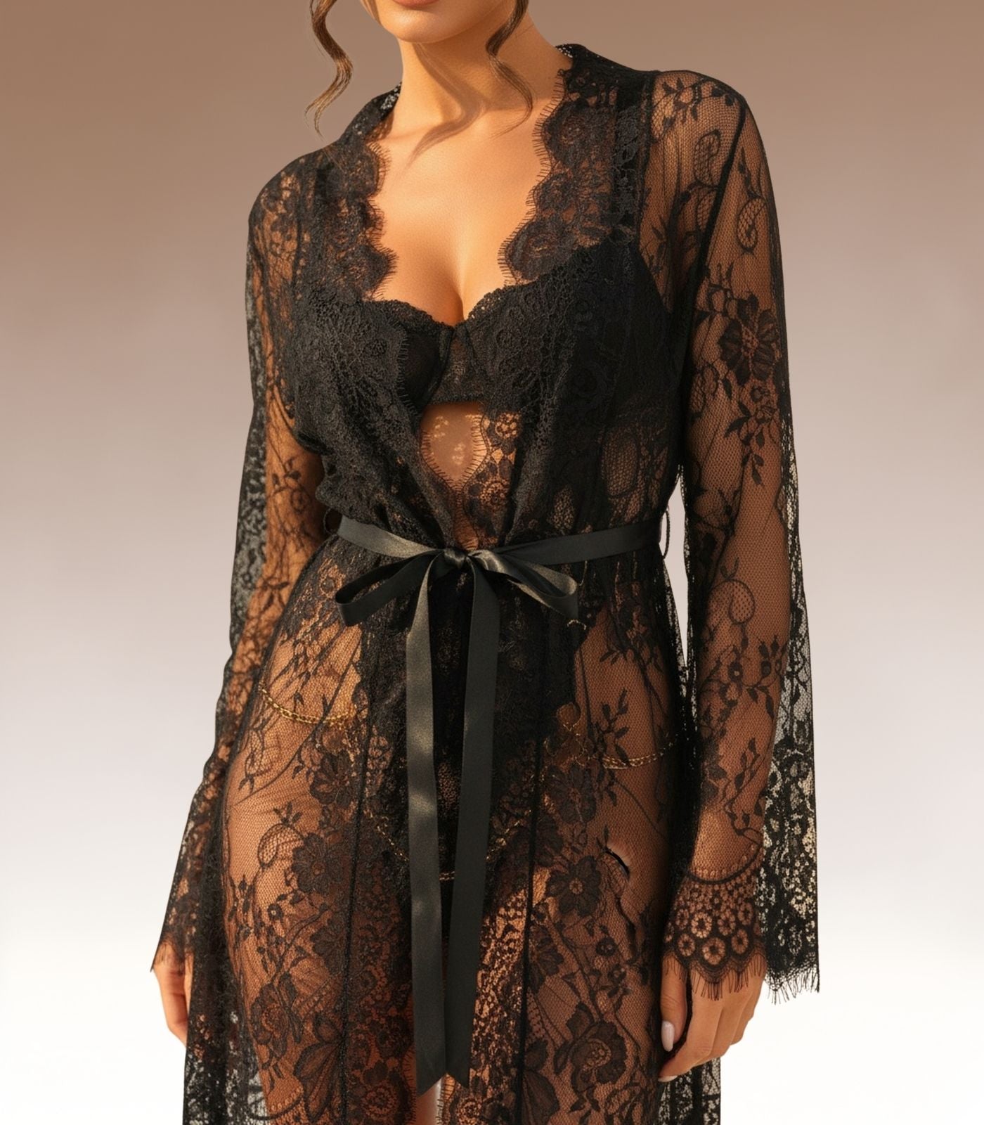 LIVC – Signature Lace Robe