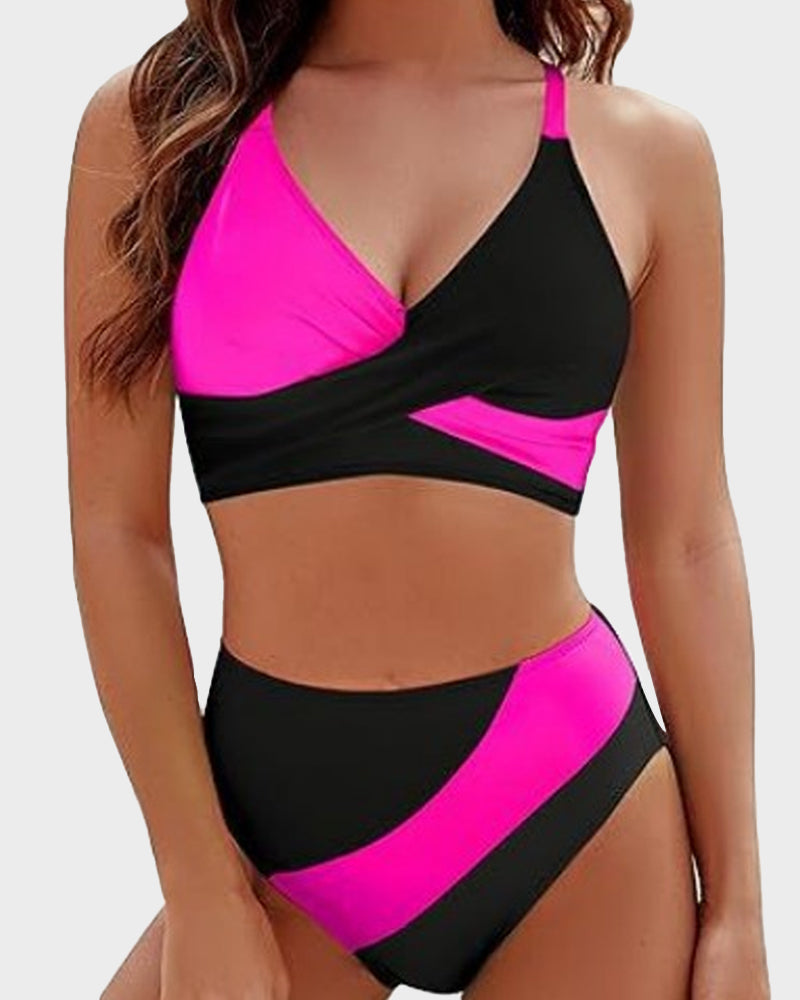 VESPA – Color-Block Bikini Set