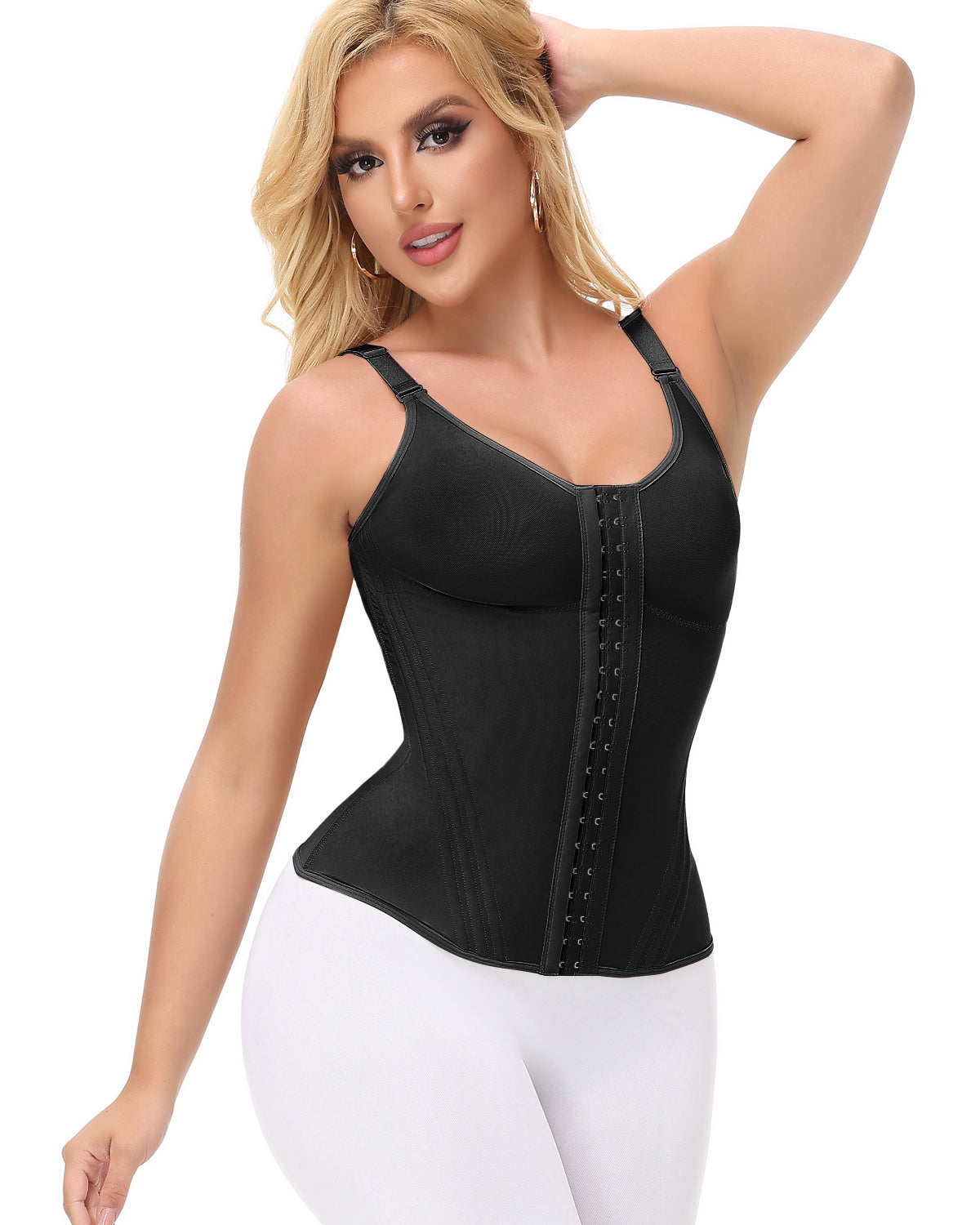 LIORA – Dames Waist Trainer Vest - LivingCurves Black / XS