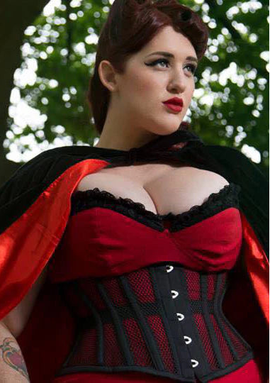 WITCH Corset – Zwart Halloween Korset voor Heks Outfit & Club Look