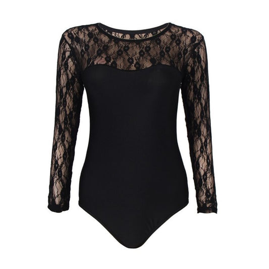 ÉCLARE – Lace Long Sleeve Bodysuit