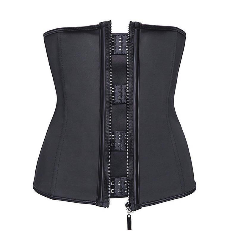 MILA – Taille Korset met Kunststof Baleinen - LivingCurves Kaching Cart Upsell Toggle Zwart / 3XL