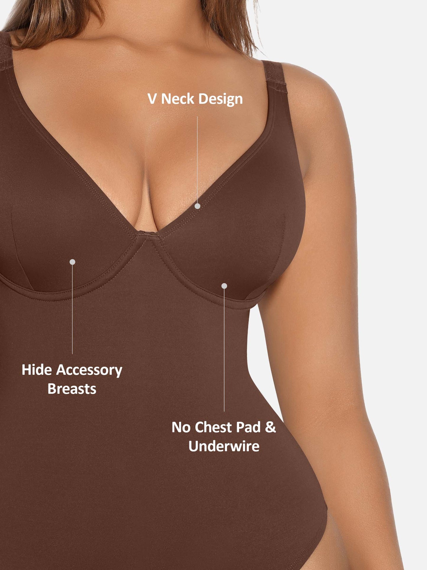 LIVC – V-Neck Tummy Control Shaping Bodysuit | Naadloze Comfort Body met Shaping Effect & Elegante Pasvorm