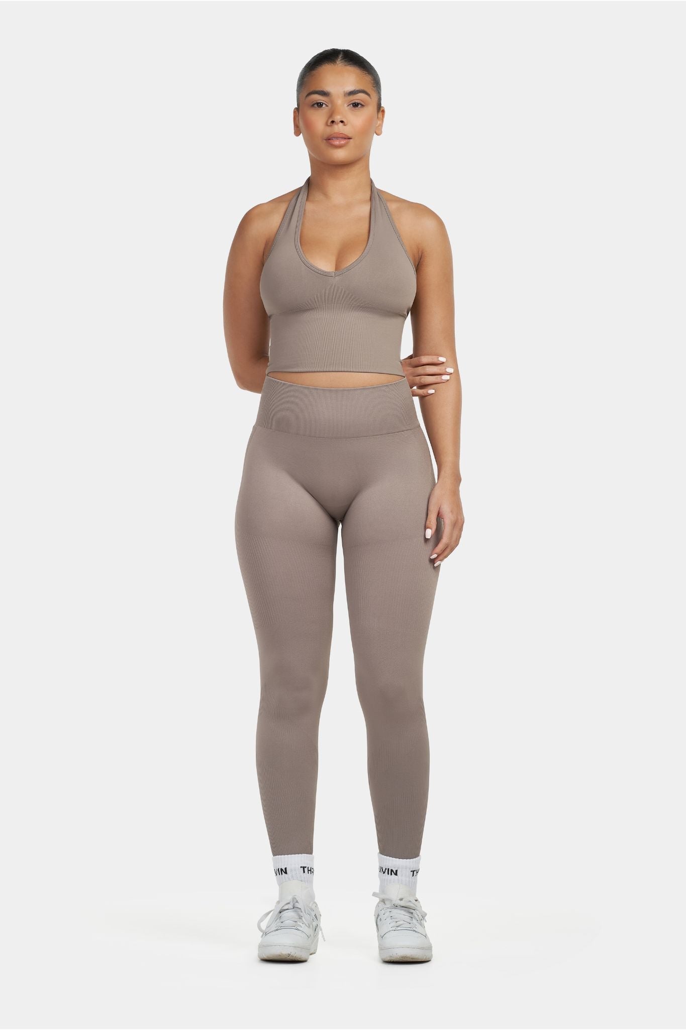 ARYA - Sculpt Legging - Khaki - LivingCurves XS