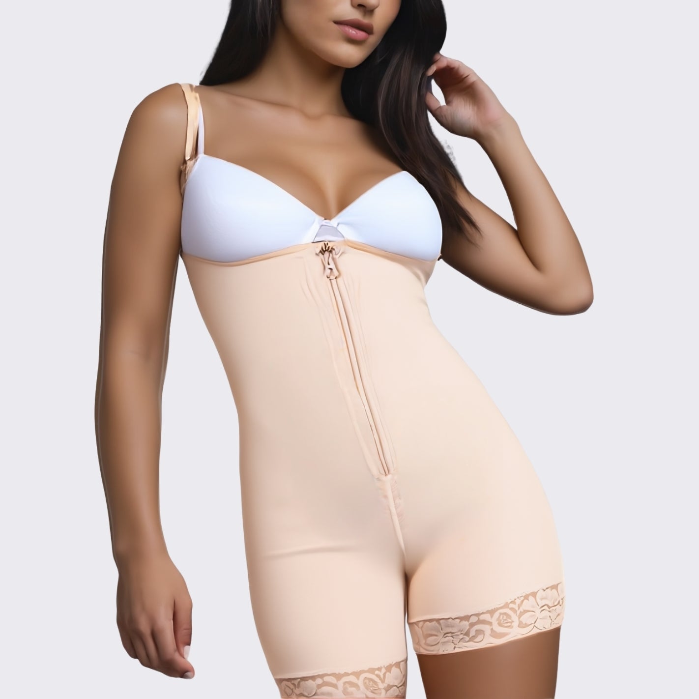KIMM — Steel Zip Sculpt Bodysuit