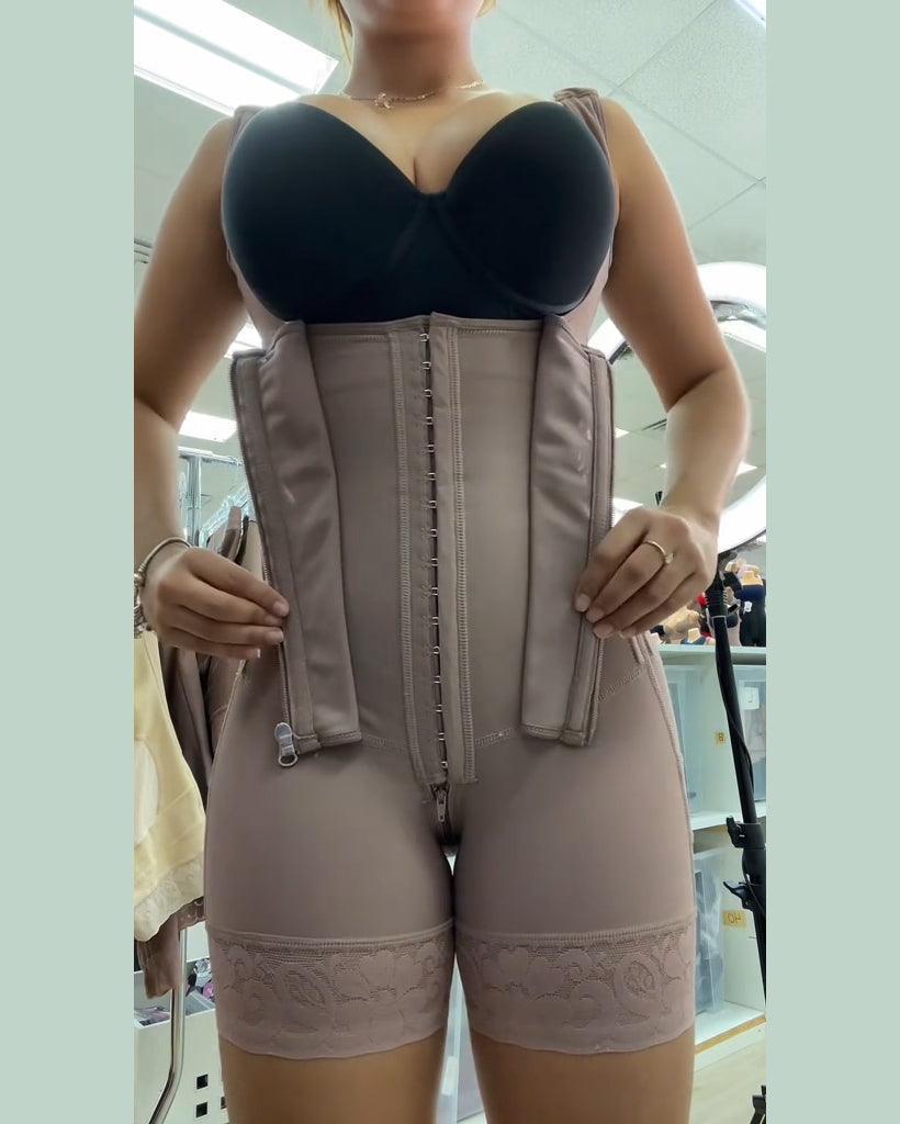 MYRIX – Nieuwe Tailleband (Zonder BH) - LivingCurves Bruin / S