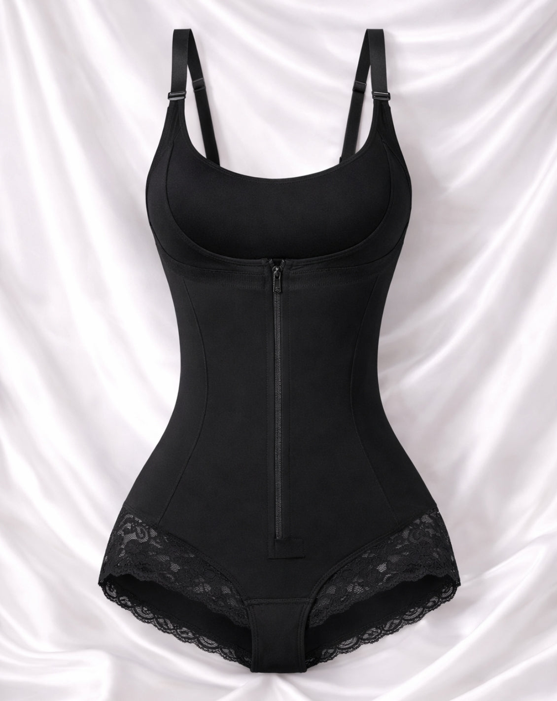 TARA — Seamless Zip Sculpt Bodysuit