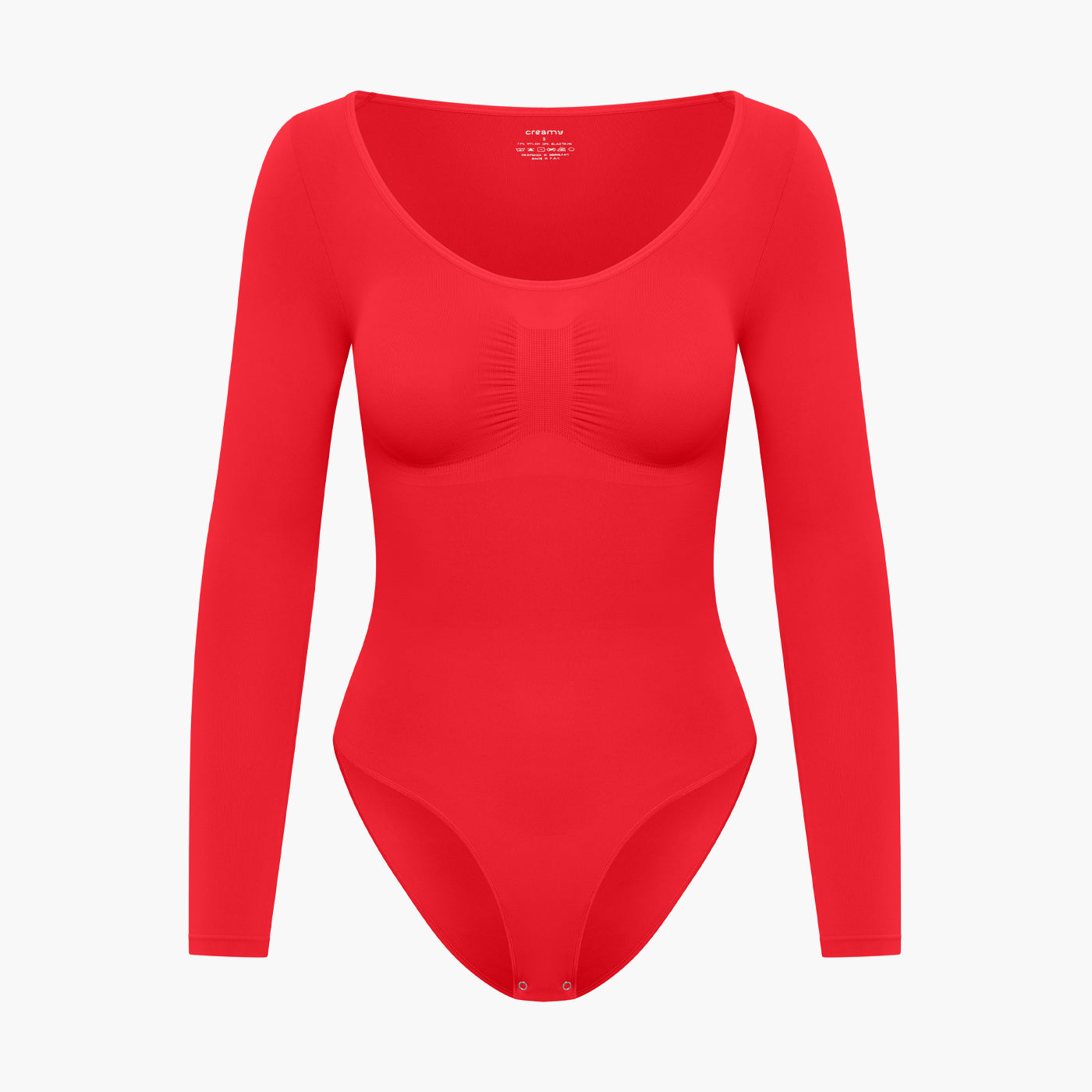 NAYA – Longsleeve Sculpt Bodysuit (Slipmodel) - LivingCurves Bodysuit Vuur Rood / XS