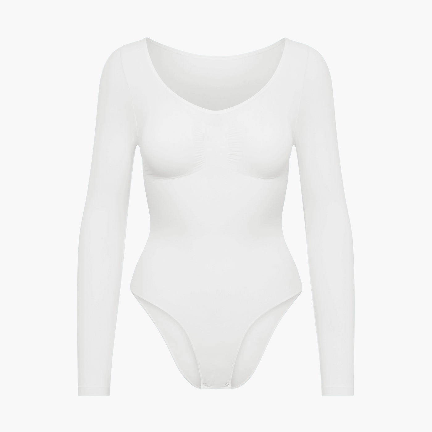 NAYA – Longsleeve Sculpt Bodysuit (Slipmodel) - LivingCurves Bodysuit Wit / XS