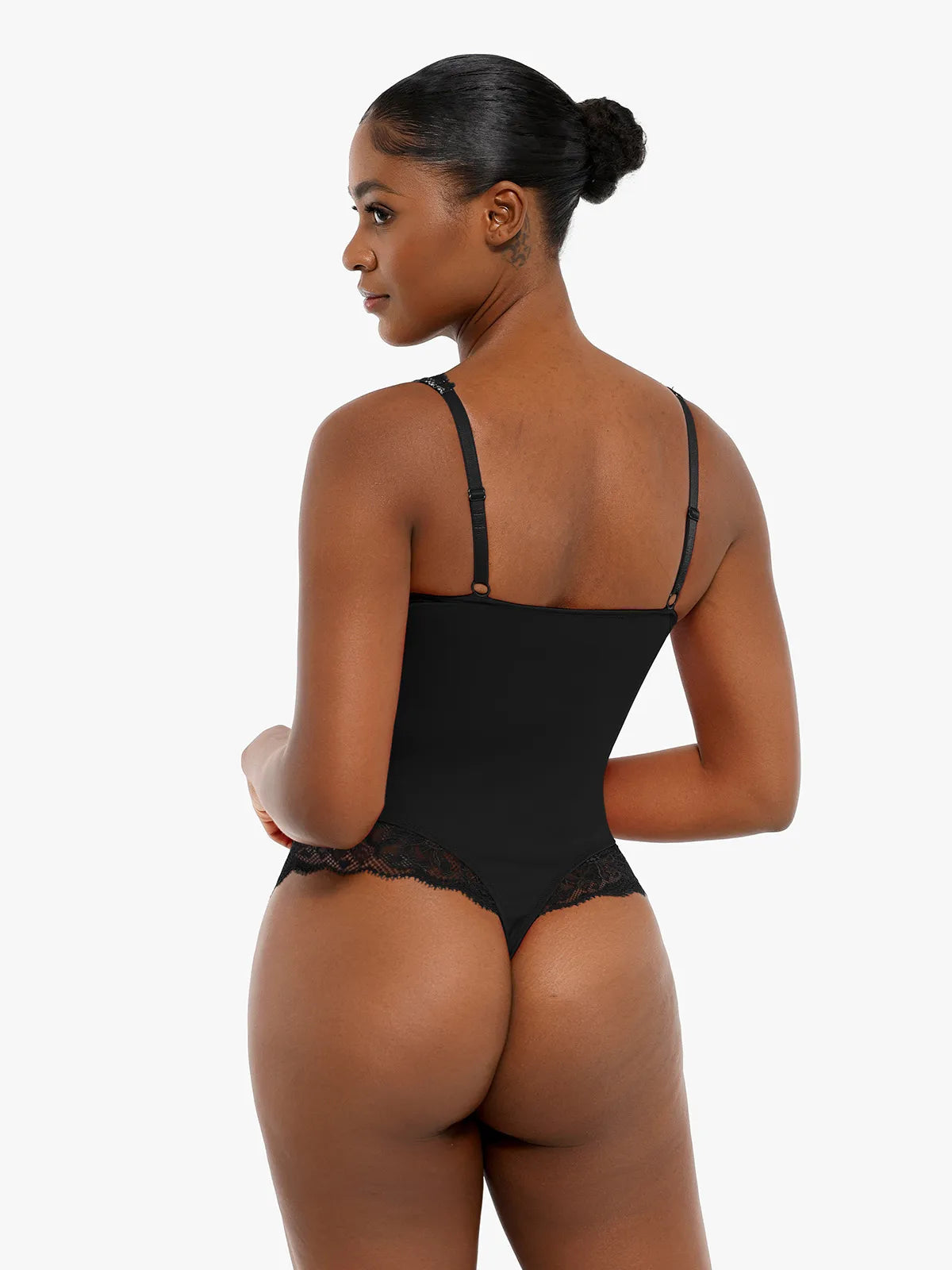 ALYA – Lace Hourglass Bodysuit - LivingCurves Sexy Tops Body Shaper Wit / XS