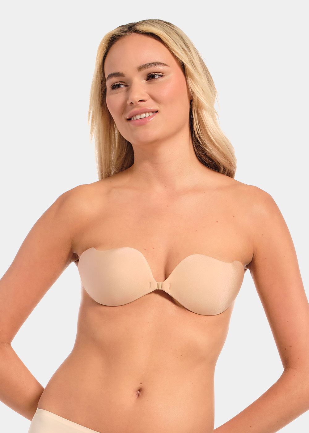 ELVI - Backless Plak BH - LivingCurves Ladies Beige / A