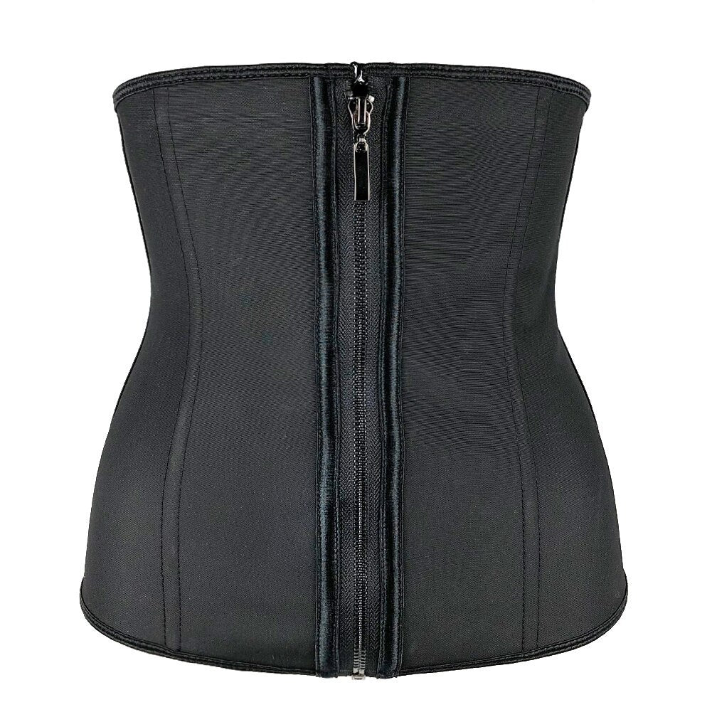 MILA – Taille Korset met Kunststof Baleinen - LivingCurves Kaching Cart Upsell Toggle Zwart / 3XL
