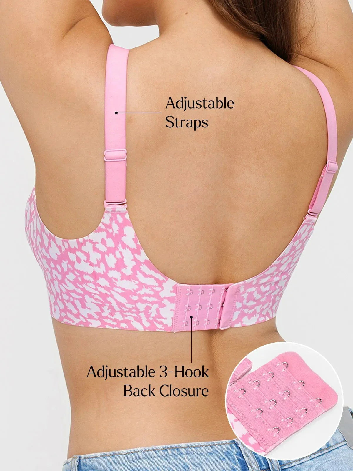 SERENA | Naadloze Beha zonder Beugel met Luipaardprint