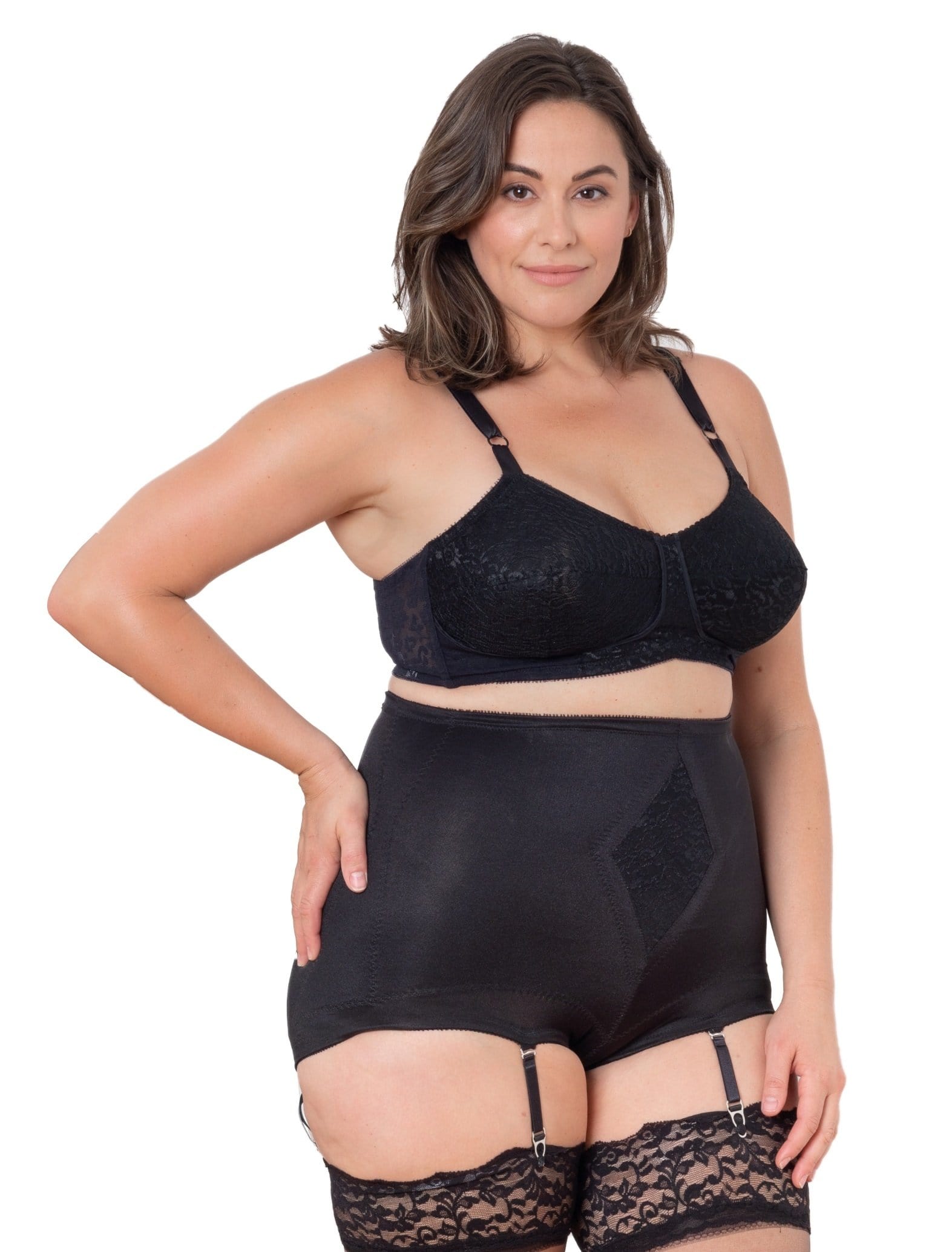 NOA – Panty Brief Medium Shaping - LivingCurves Panty Brief Zwart / S/26