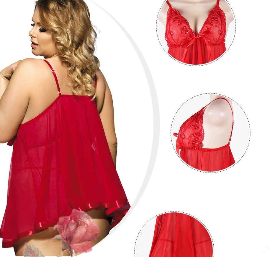 AMÉLIE – Lace Sleepdress Plus Size