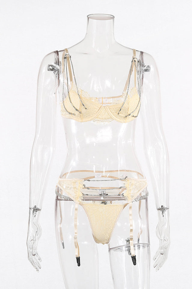 Raya – Chain Lingerieset met Garter Belt