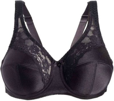 VYRA – Full Support Beha met Beugel - LivingCurves Full Figure Underwire Bra 34C / Black