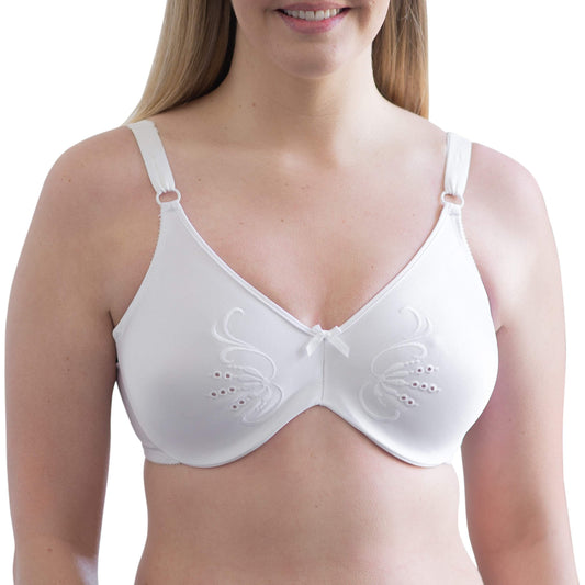 CAMILLA | Naadloze Minimizer Beha met Beugel – Wit