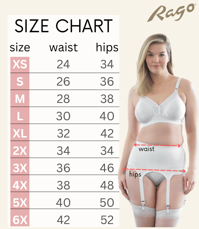 LISETTE | Luxe Kousenband met 6 Metalen Clips & Buikcorrectie