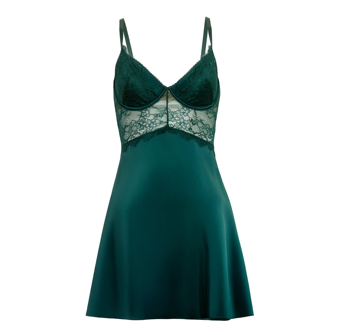 Oh La La Cherie Lingerie Dawn Rainforest Babydoll Plus Size 74-12058X