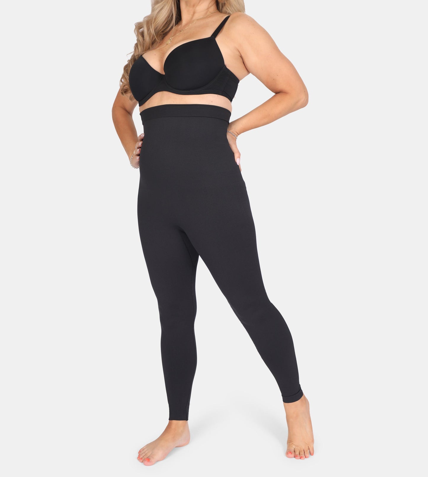 LIA – High Waist Shaping Legging - LivingCurves Leggings Zwart / XS