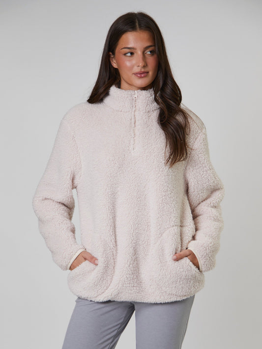 The Snug Season 1/4 Zip In Vanilla