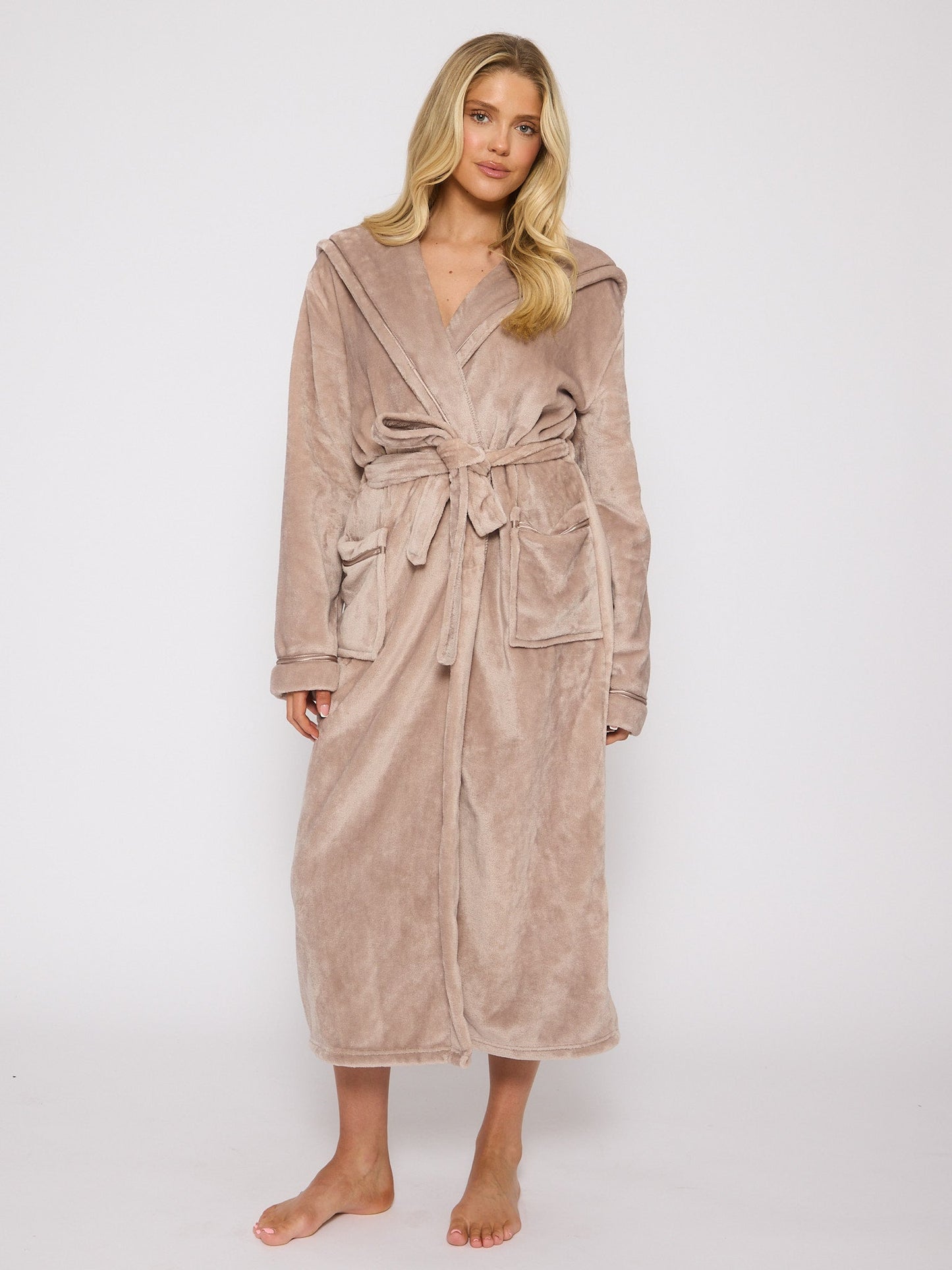 The Plush Gown In Taupe