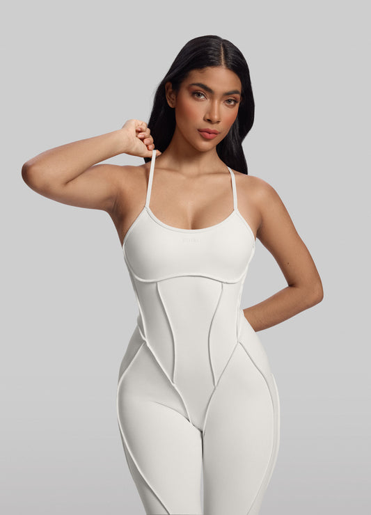 ORÉA – Crossback Shaping Catsuit - LivingCurves Bodysuit Wit / S