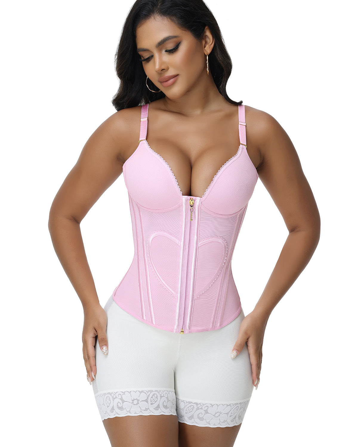 ELVAE – Shaping BH Corset - LivingCurves Roze / XS