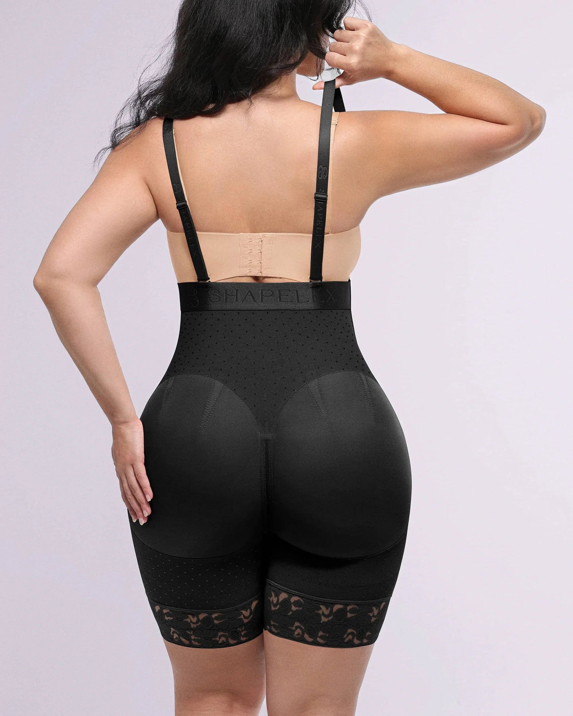 BOOT-YEAH™ AirSlim® High-Waisted Polka Dot Short - LivingCurves shaper shorts Black / S