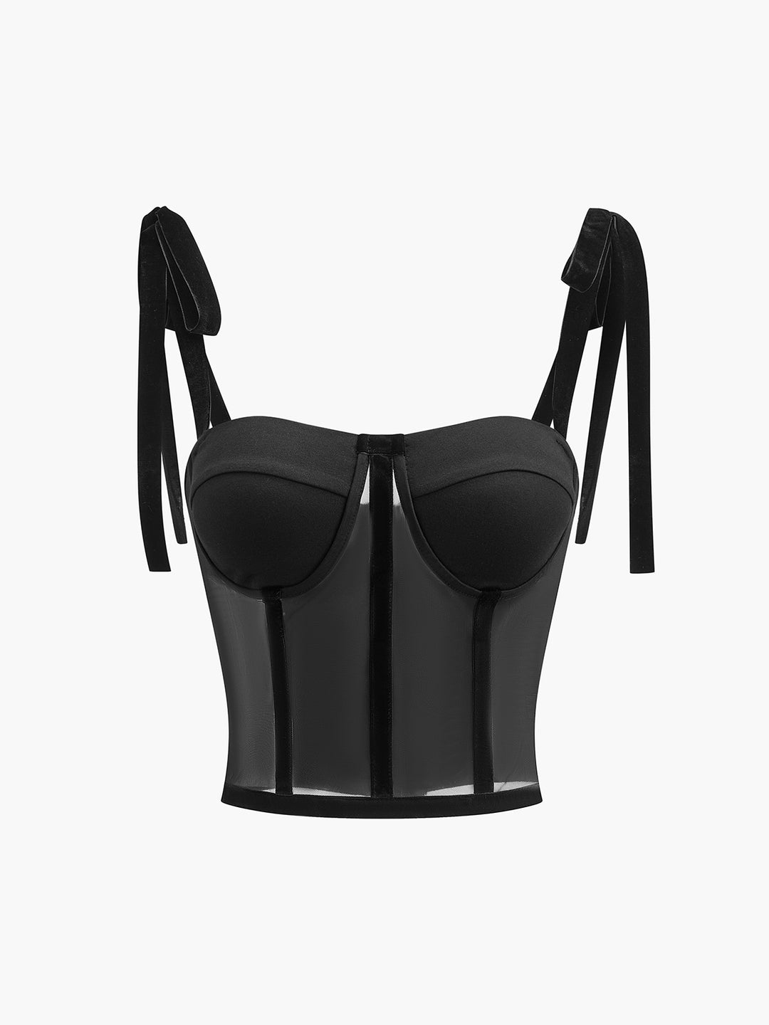 SIRENA – Mesh Korset met Strikbandjes