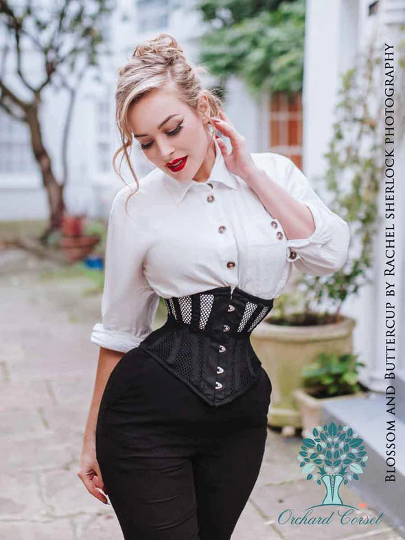 WITCH Corset – Zwart Halloween Korset voor Heks Outfit & Club Look
