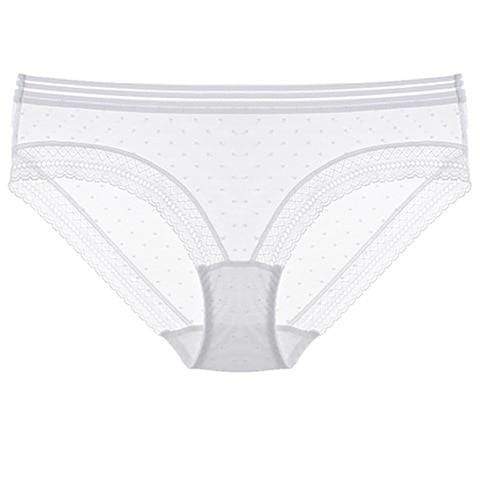 Sofia dot mesh slip β slip met doorschijnend stippenpatroon