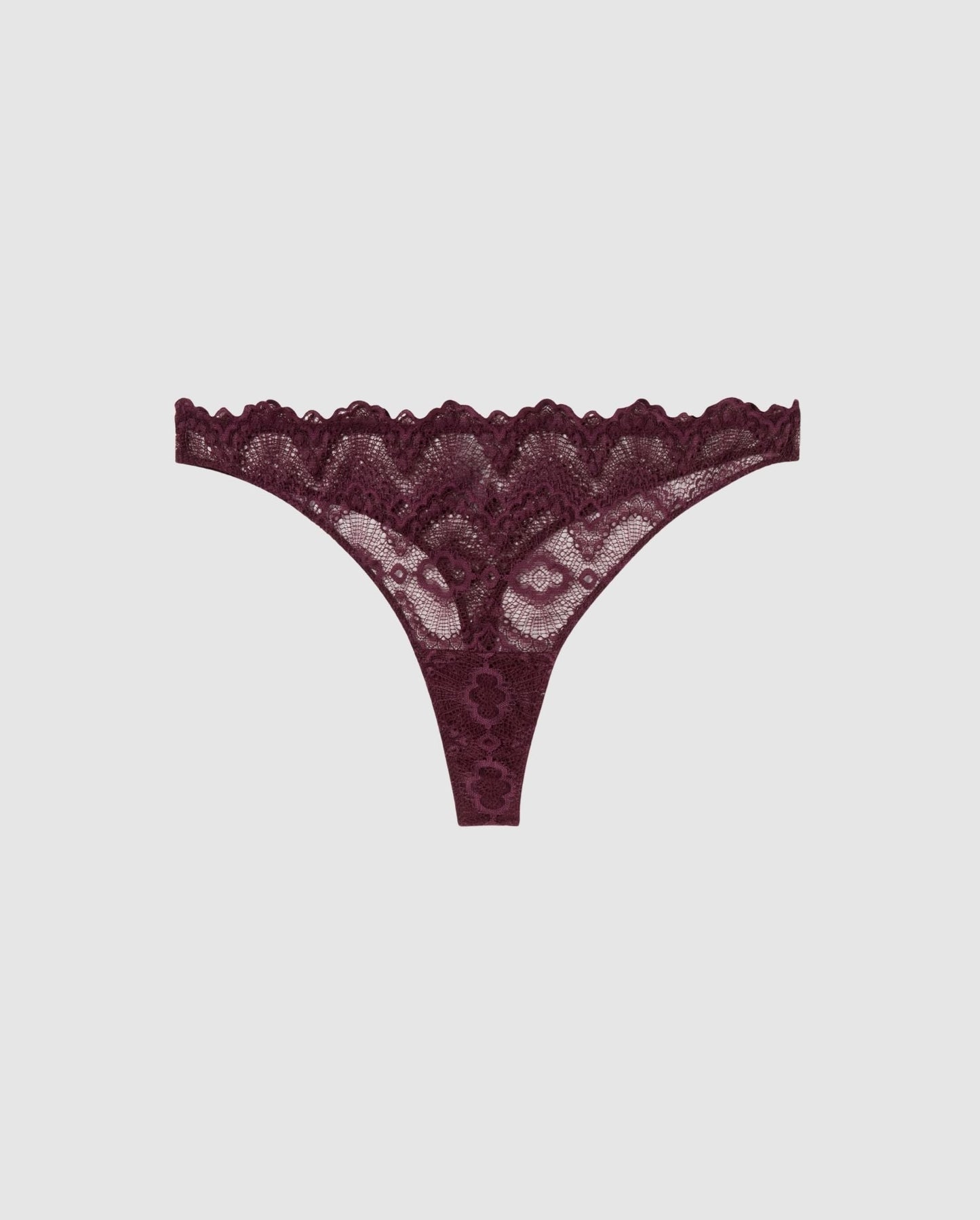 VERA – Kanten String Kersenrood