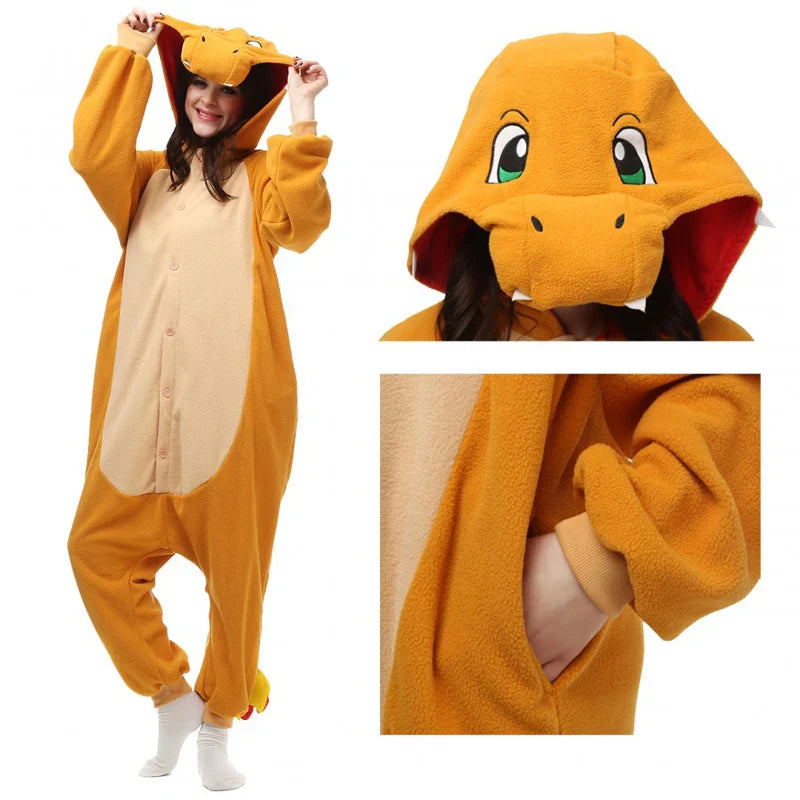 Charmander Onesie | Kostuum | Pyjama | Voor Kinderen & Volwassenen