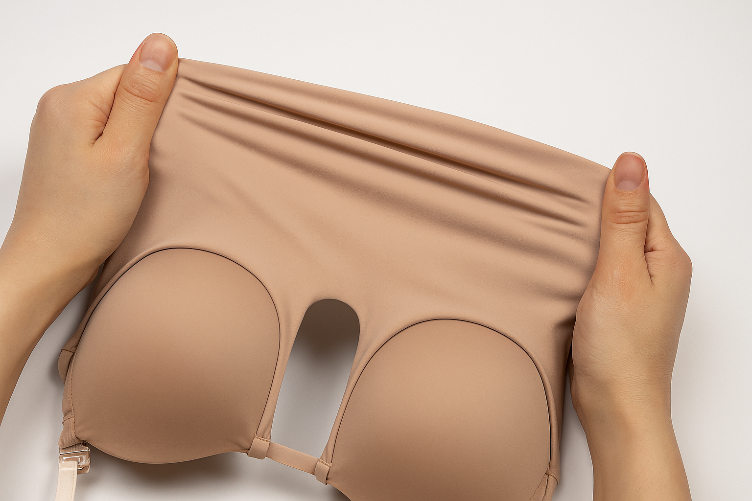 NOA – Onzichtbare Shaper BH met Open Rug - LivingCurves Rugloos body shaper Zwart / S