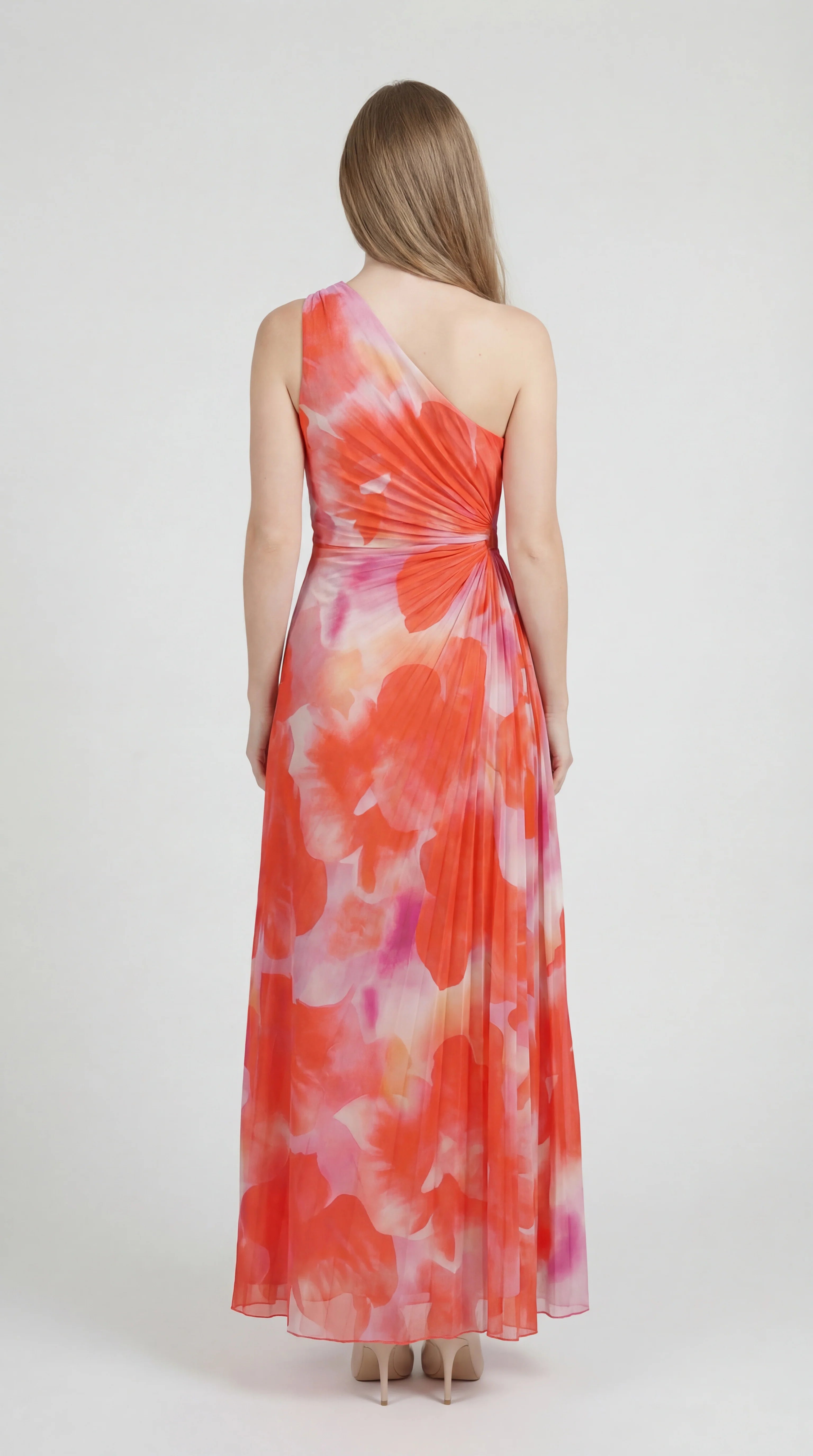 Maxi Jurk One Shoulder – Bloemenprint Zomerjurk