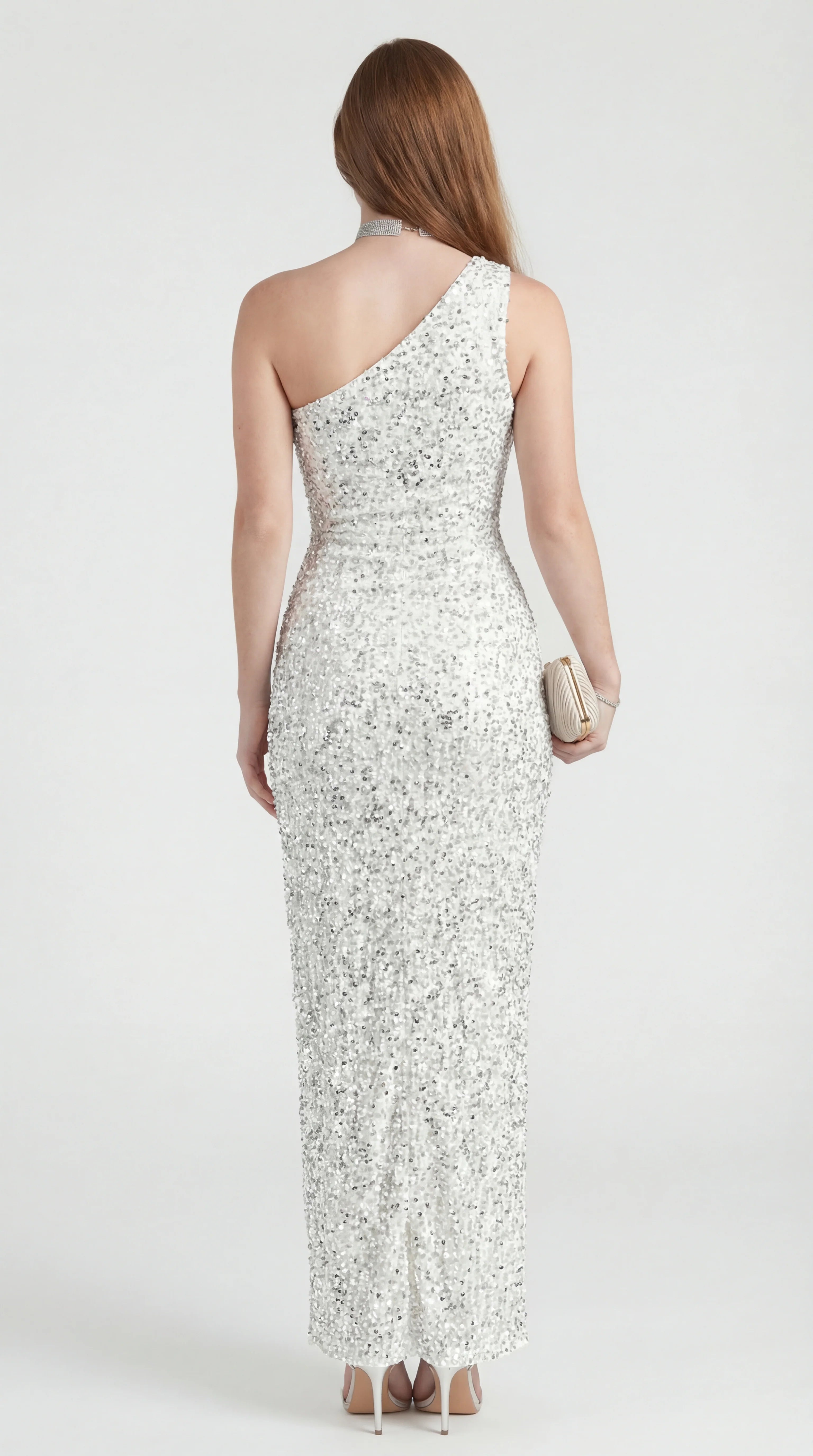 Midi Jurk Square Neck met Gedetailleerd Design