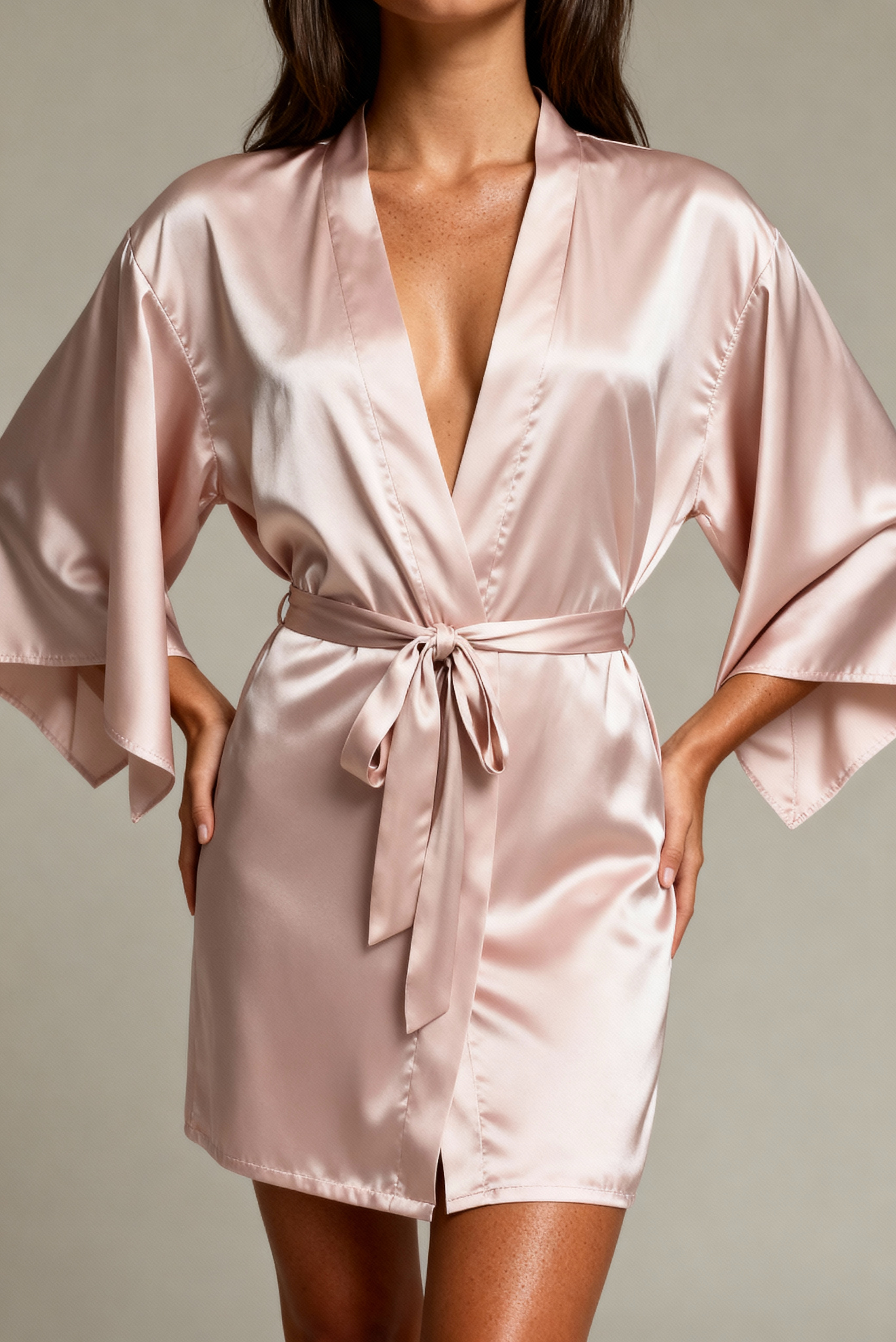 JULIETTE 12 – Satijnen Kimono met kantdetail | Luxe Layering - LivingCurves After Dark premium sleepwear