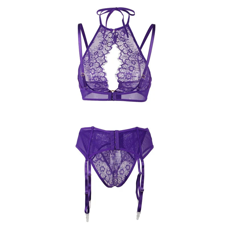 CLARA - Lace Cut Out Lingerie Set