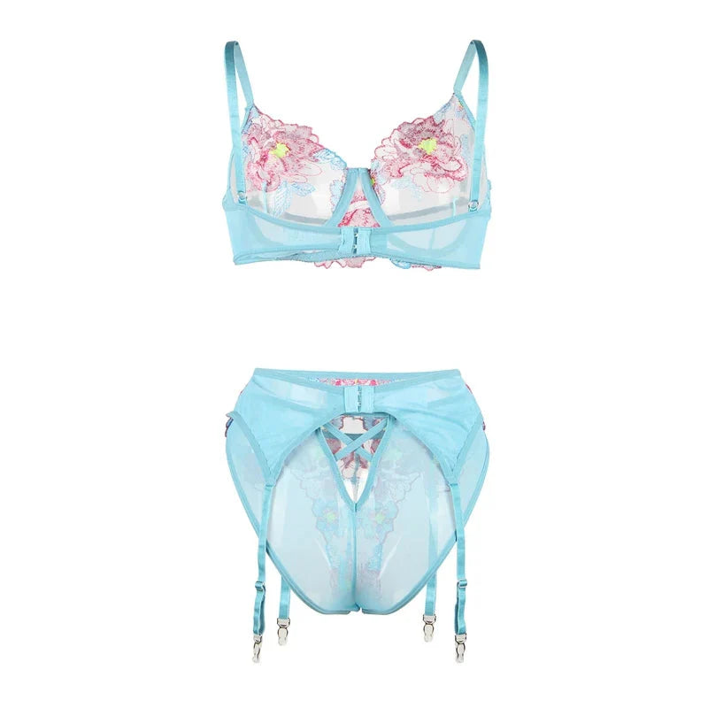 Maëlle floral lingerie set – kanten bloemenlingerie met zachte pasvorm