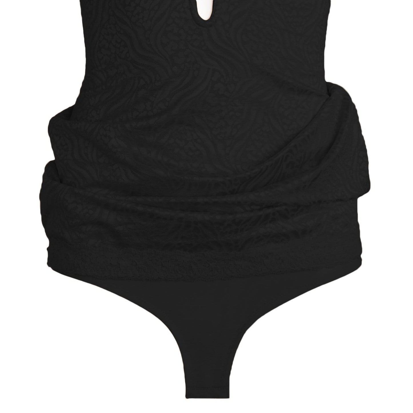 SERA – Teddy Chemise met Corselet - LivingCurves Body Briefer 32B / BLACK