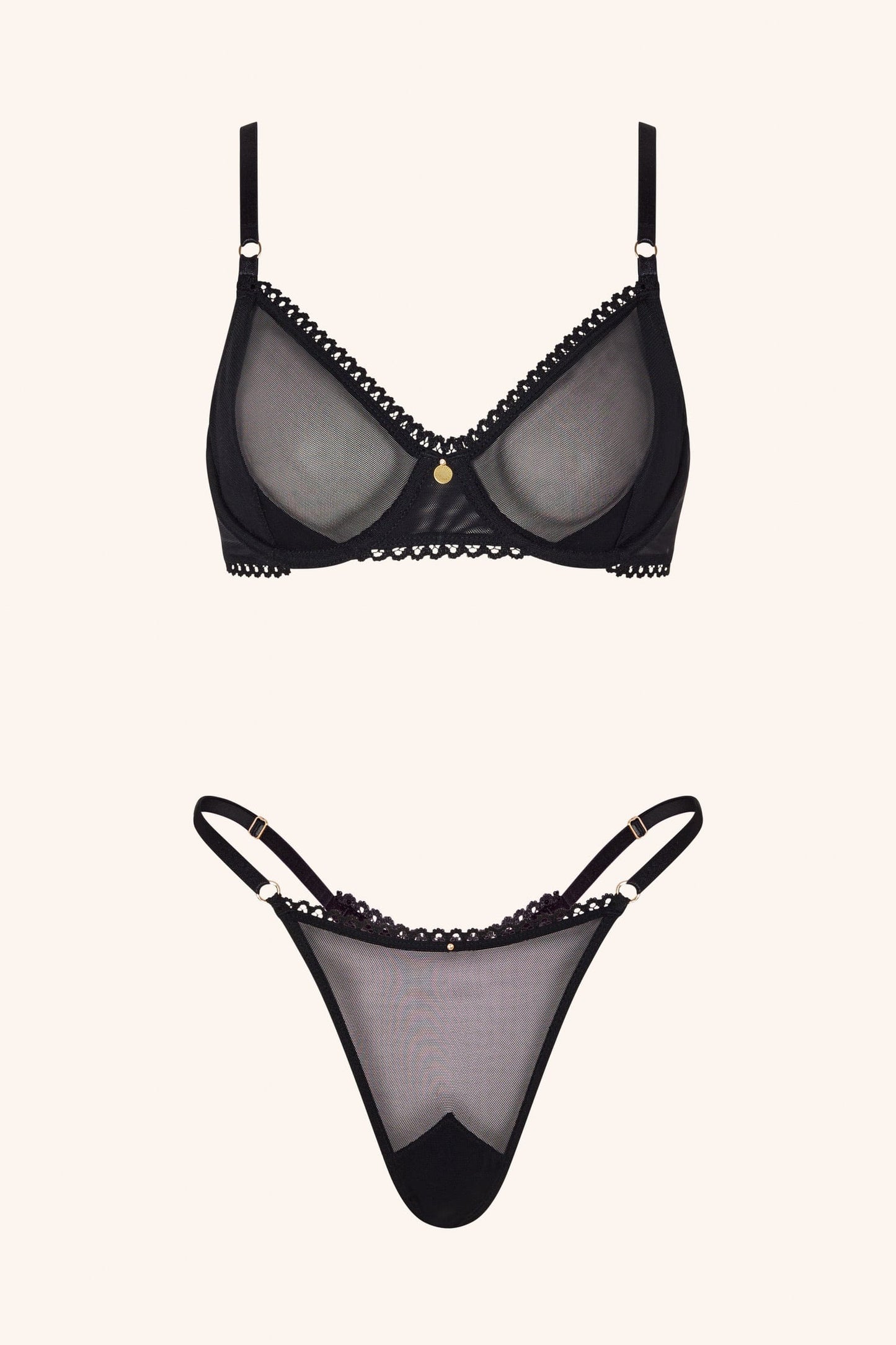 DOLCE – Zwarte Mesh BH