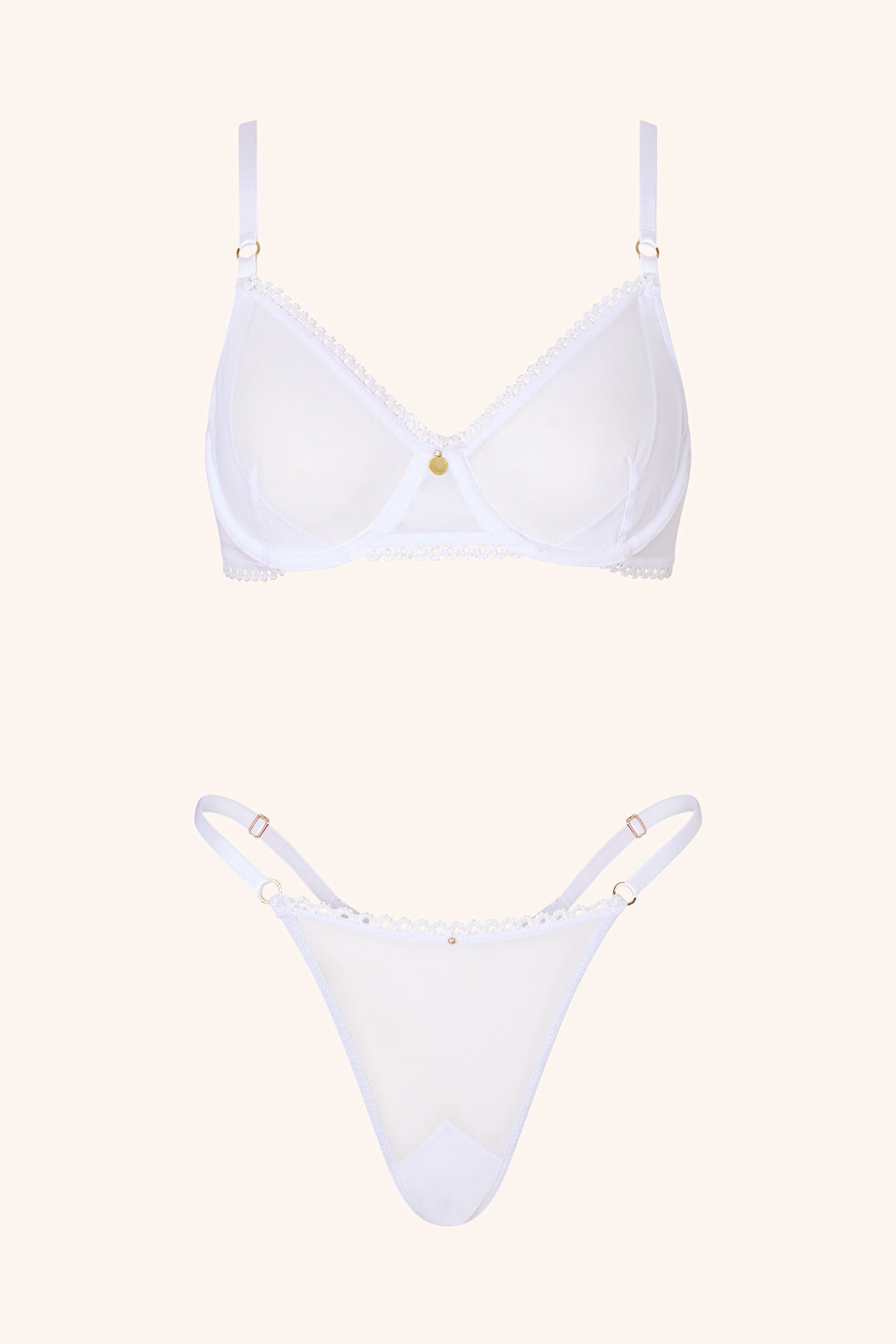 DOLCE – Witte Mesh BH