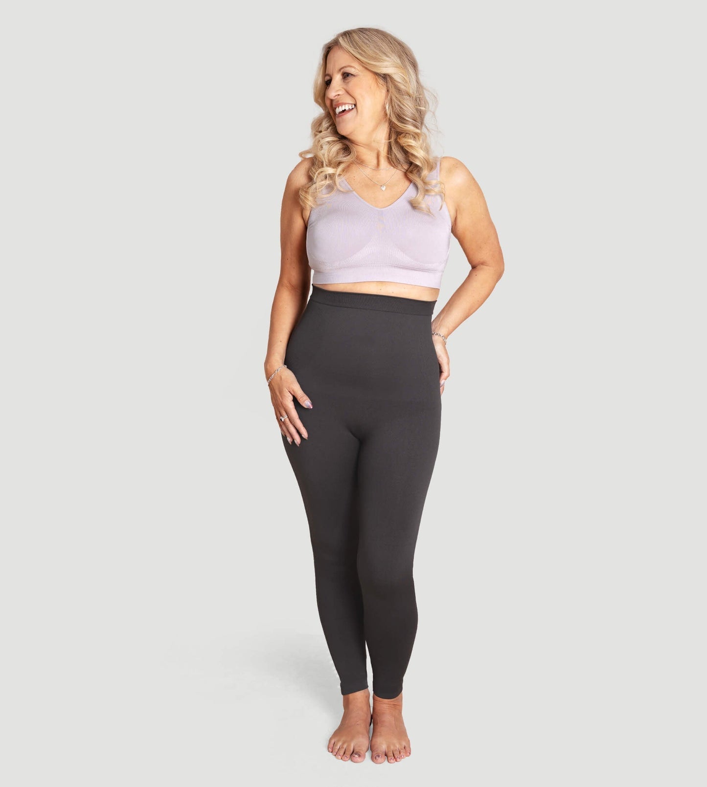 LIA – High Waist Shaping Legging - LivingCurves Leggings Zwart / XS